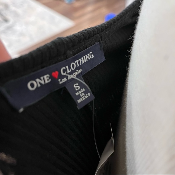 Fun and flirty black rib knit off the shoulder dress!! - Picture 7 of 7